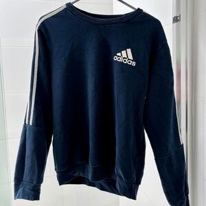 Adidas Crew Neck Navy Sweatshirt